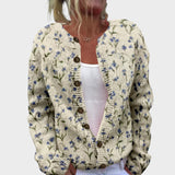 Cardigan Floral de Outono