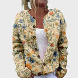 Cardigan Floral de Outono