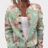 Cardigan Floral de Outono