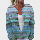 Cardigan Floral de Outono