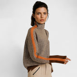 Pullover com gola alta