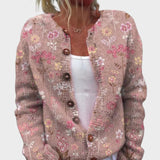 Cardigan Floral de Outono