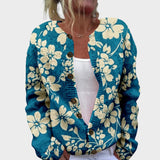 Cardigan Floral de Outono