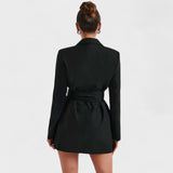 Vestido blazer preto