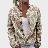 Cardigan Floral de Outono