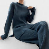 Conjunto Cosy de Tricô Canelado de 2 Peças