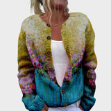 Cardigan Floral de Outono