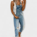 Calças modernas com arnês