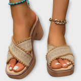 Saltos grossos com tiras cruzadas