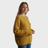 camisola de malha de cor única