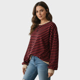 Camisola casual de manga comprida