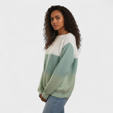 Elegante camisola tricolor