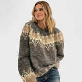 Suéter de algodão tricotado e aconchegante