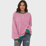 Camisola casual de manga comprida