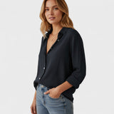 Blusa artesanal em linho natural