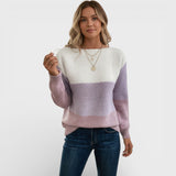 Elegante camisola tricolor
