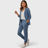 Conjunto Elegante com Casaco e Calças