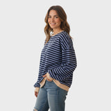 Camisola casual de manga comprida