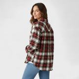 Blusa clássica em padrão xadrez