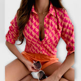 Blusa com gola clássica